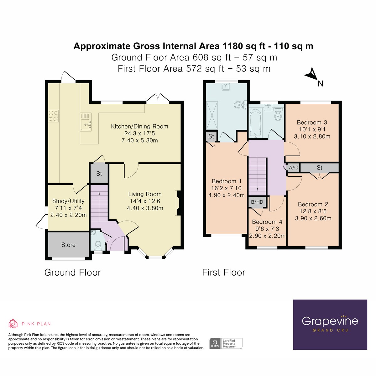 Floorplan for Master Close, Woodley, RG5