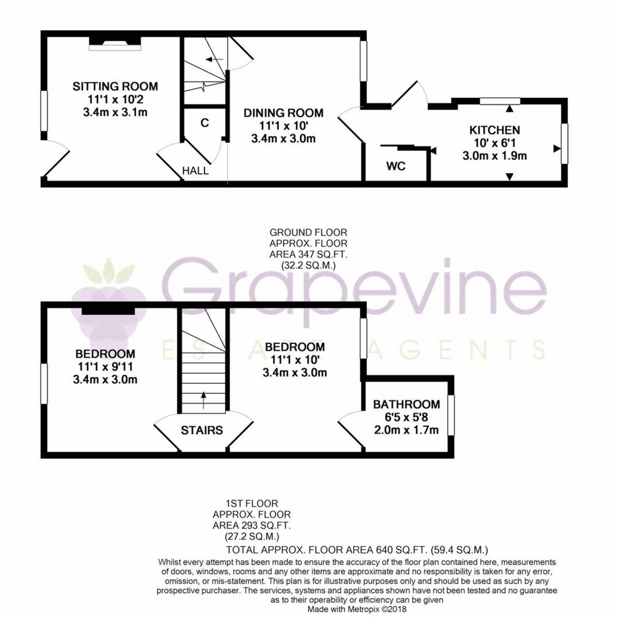 Floorplan for Lansdowne Terrace, The Grove Twyford, RG10