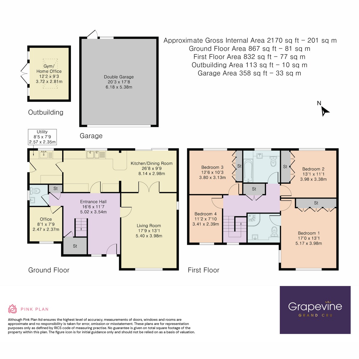 Floorplan for The Hawthorns, Charvil, RG10