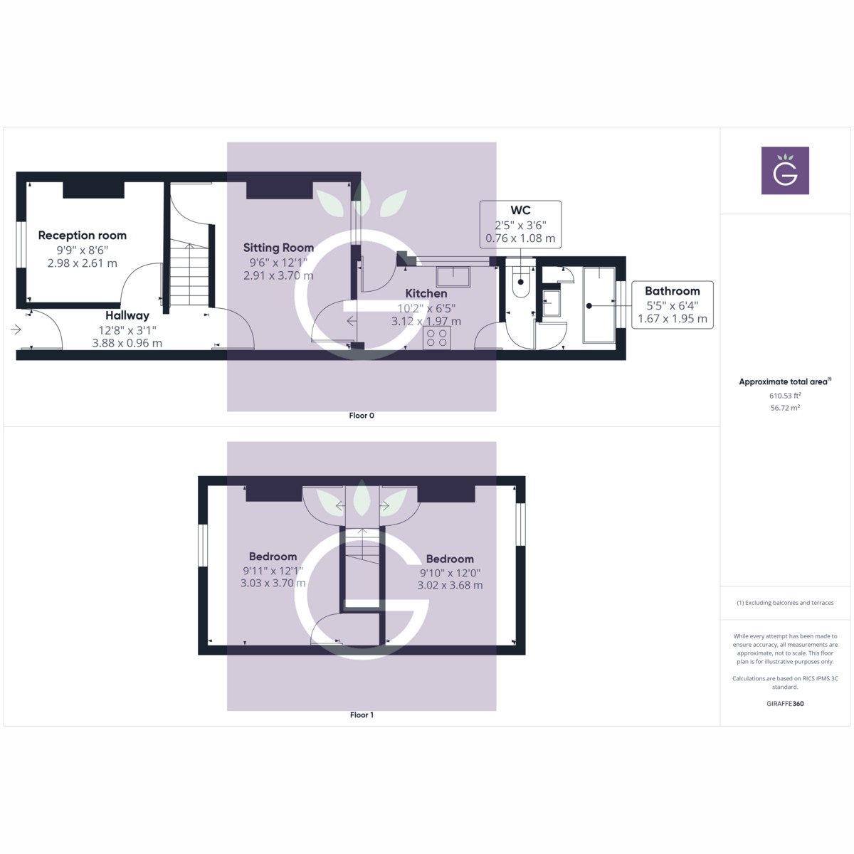 Floorplan for Cardigan Road, Reading, RG1