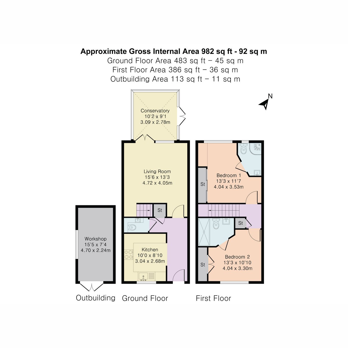 Floorplan for Pipistrelle Way, Charvil, RG10