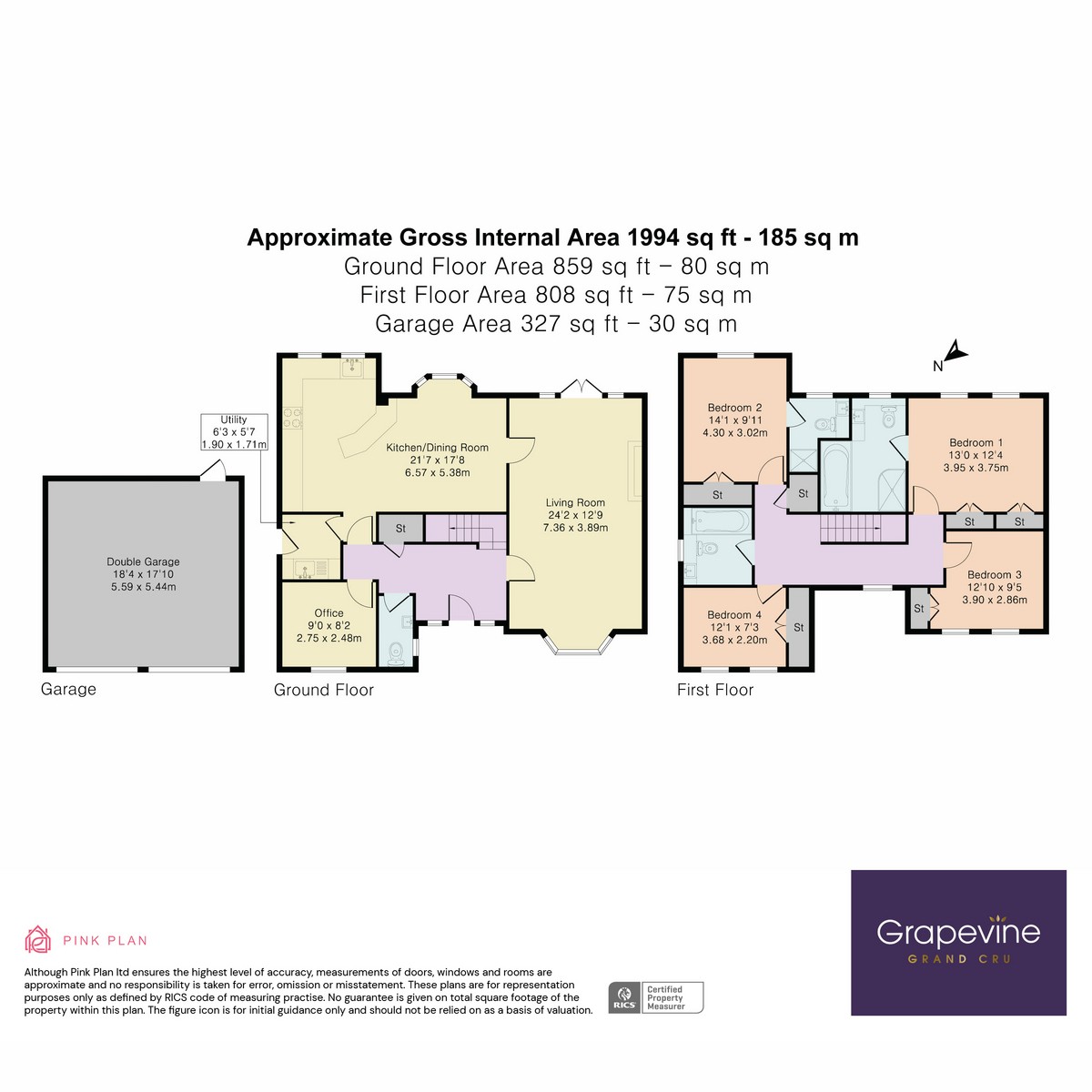 Floorplan for Balme Close, Charvil, RG10