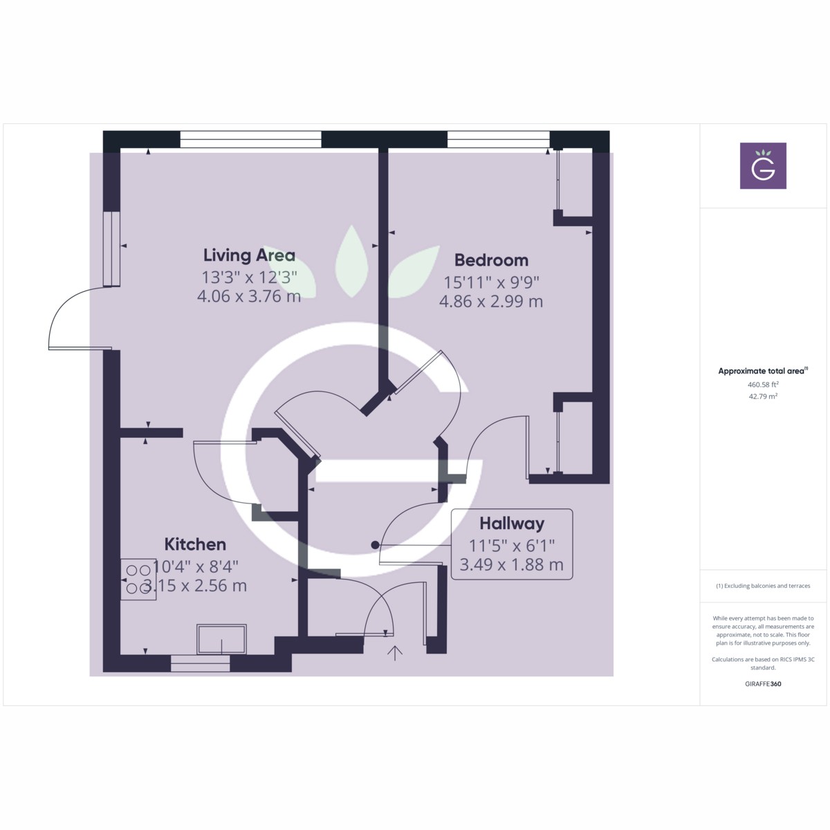 Floorplan for South Lake Crescent, Woodley, Reading