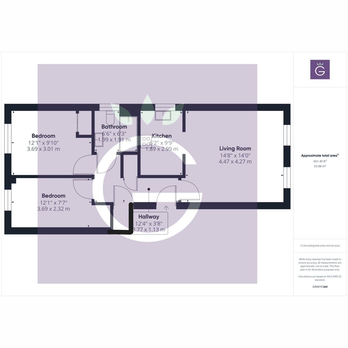 Floorplan for Ruskin, Caversham, Reading