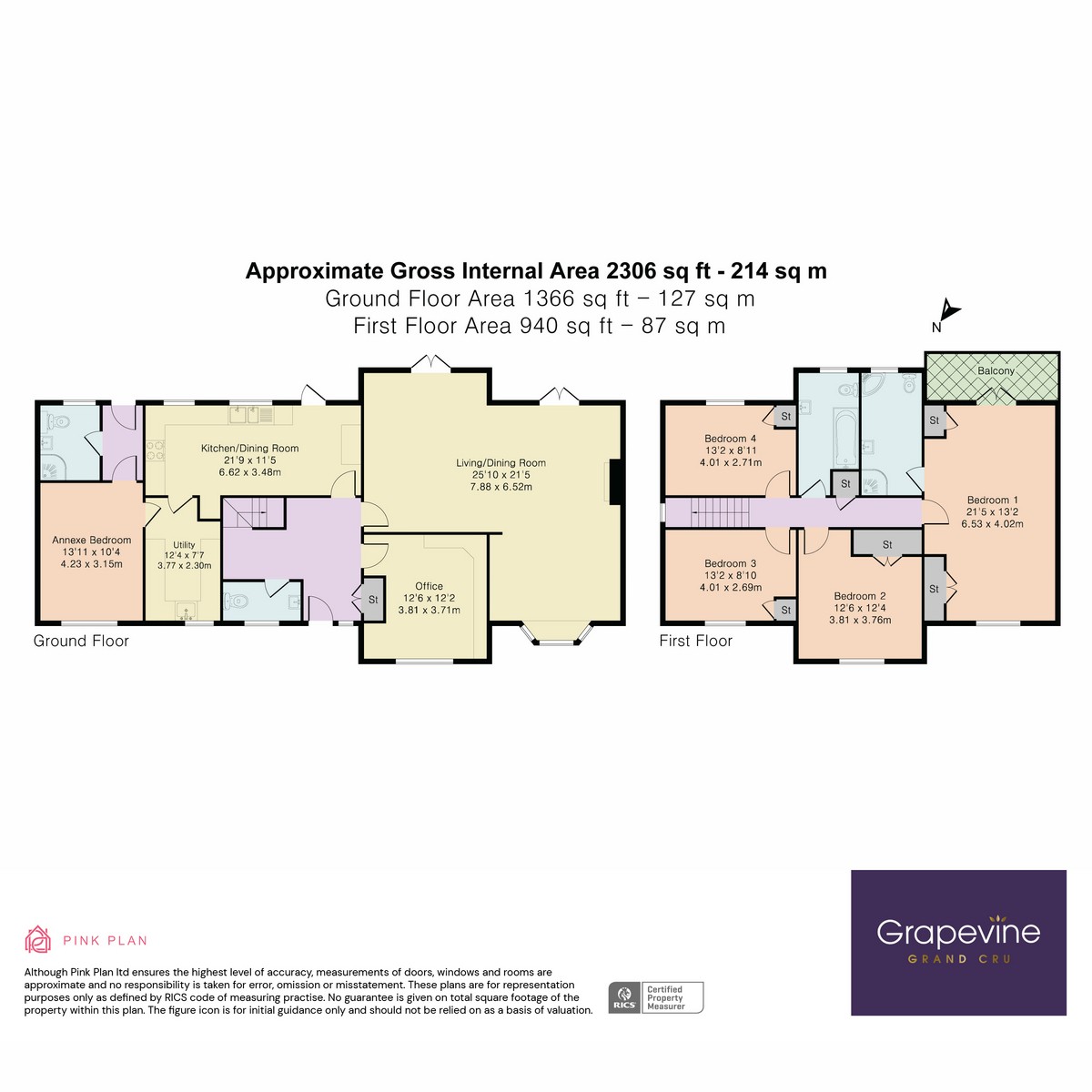 Floorplan for Long Lane, Moneyrow Green, SL6