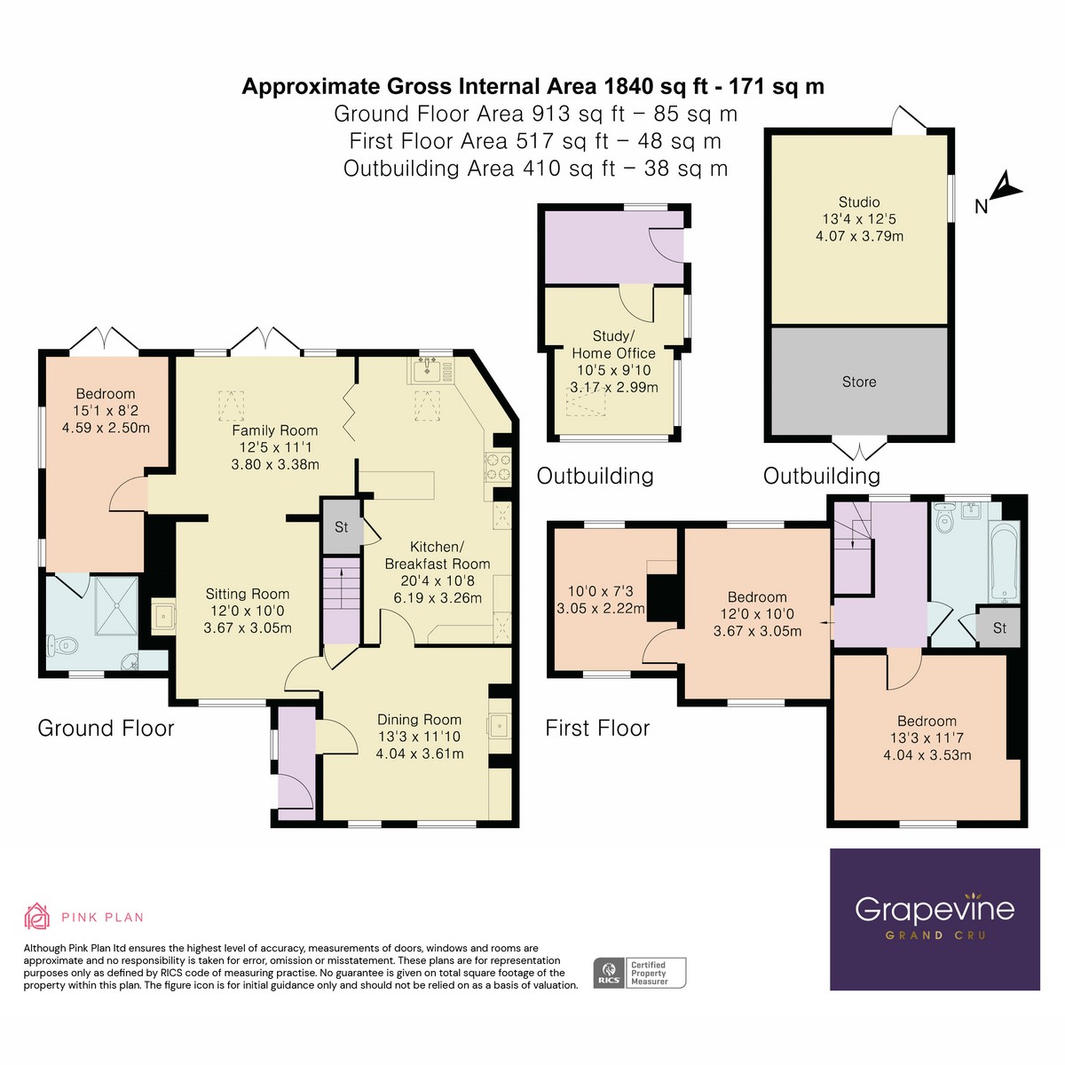 Floorplan for Church Lane, Ruscombe, RG10