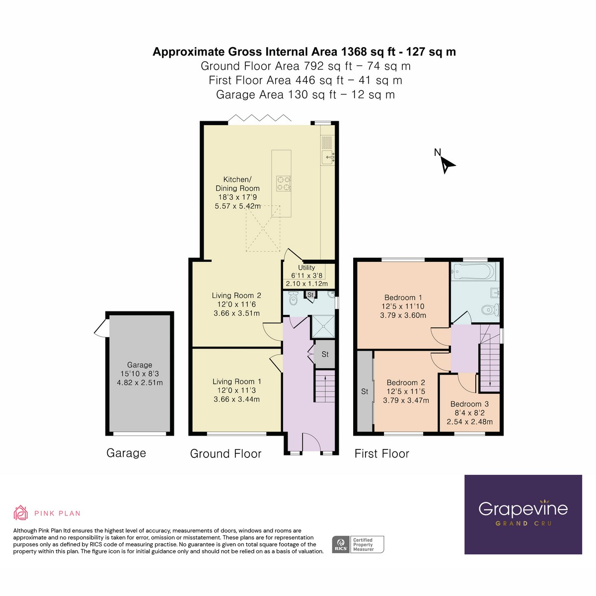 Floorplan for Milestone Crescent, Charvil, RG10