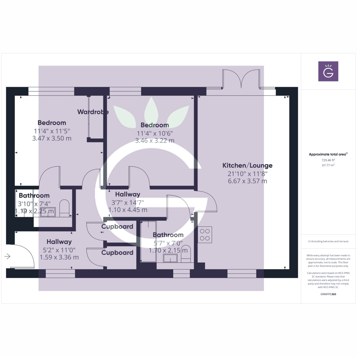 Floorplan for Soames Place, Wokingham, RG40